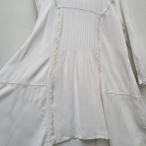 Boho white midi flowy dress - Picture 5 of 8